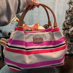 O1 KATE SPADE Oak Island Striped Tote